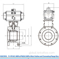 304/316 Stainless Steel Ball Valve Q671F-16P/R thin type Pneumatic ball valve Factory